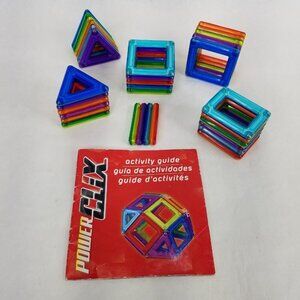 PowerClix Magnetic Frames Building System Set Multi Colors 32 pieces Kids STEM